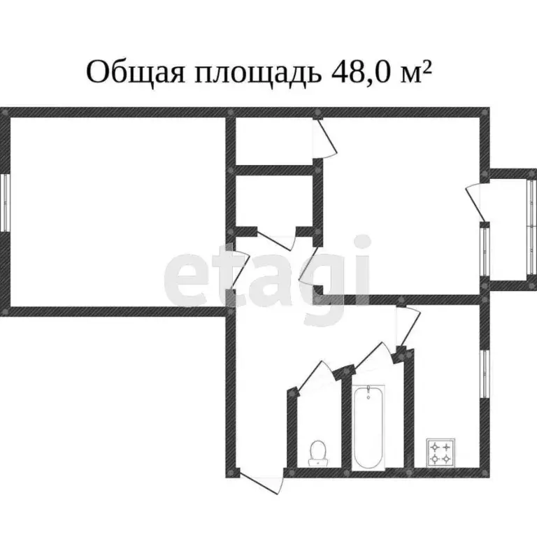 2-к кв. Свердловская область, Нижний Тагил Береговая-Краснокаменская ... - Фото 1