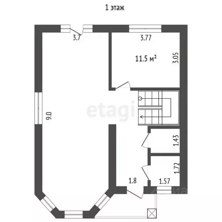 Дом в Томская область, Томский район, д. Кисловка, Ветеран-3 СНТ ул. ... - Фото 1