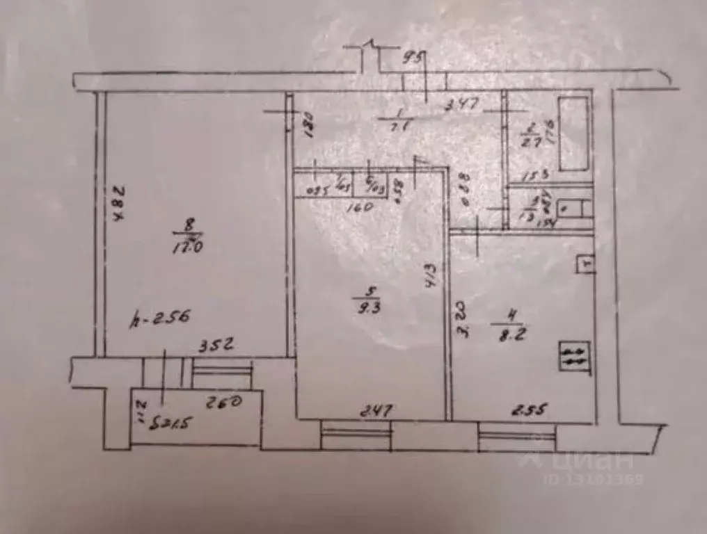 2-к кв. Брянская область, Брянск Красноармейская ул., 170 (46.4 м) - Фото 2