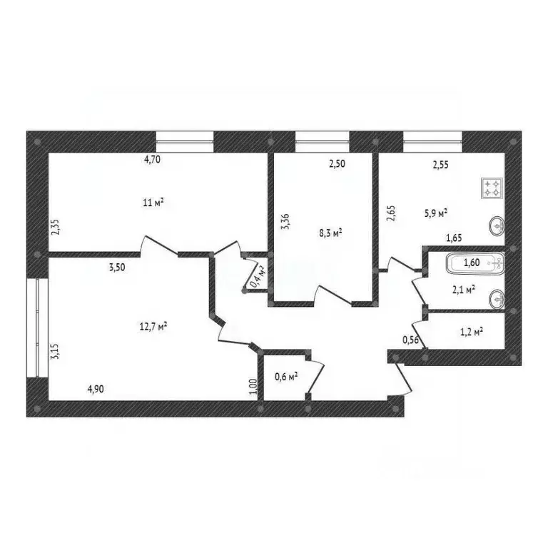 Комната Башкортостан, Уфа Революционная ул., 167/2 (12.7 м) - Фото 1