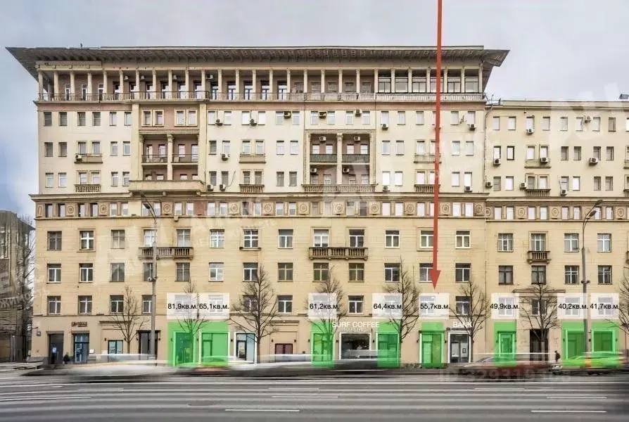 Помещение свободного назначения в Москва ул. Земляной Вал, 25 (56 м) - Фото 1