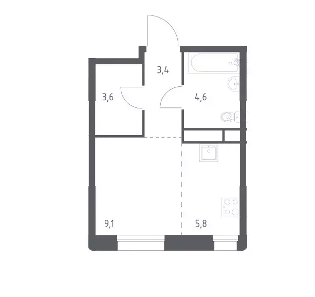Продаётся квартира-студия, 26.5 м - Фото 0
