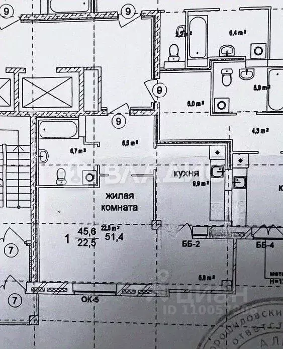 1-к кв. Волгоградская область, Волгоград Пугачевская ул., 5 (45.0 м) - Фото 2