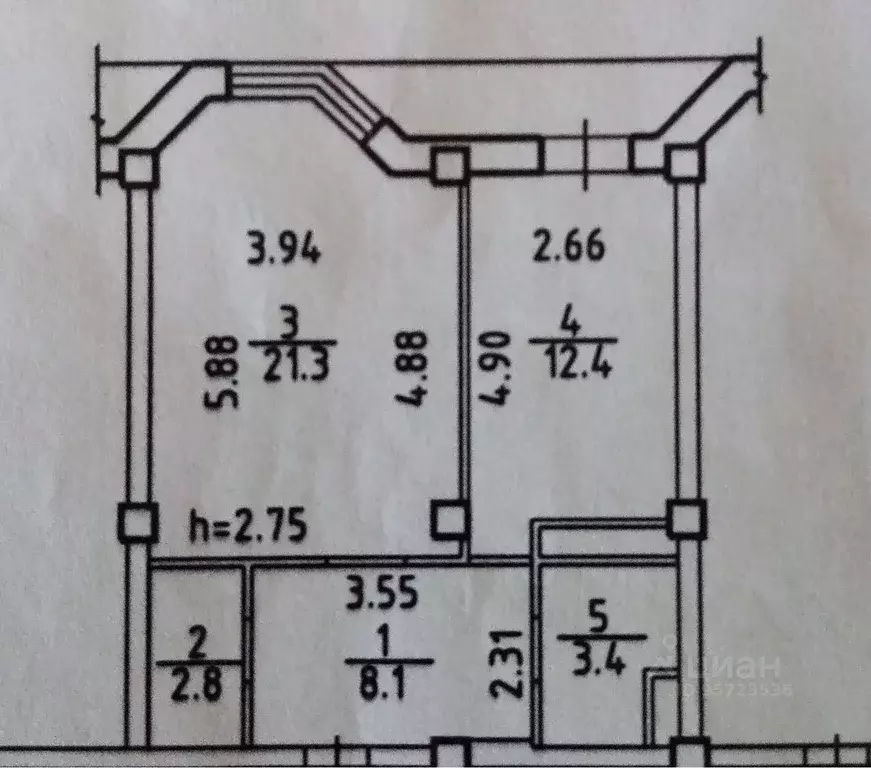 1-к кв. Новосибирская область, Новосибирск Горский мкр, 8 (50.0 м) - Фото 0