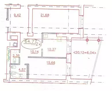 2-к кв. Омская область, Омск ул. Яковлева, 15 (84.89 м) - Фото 2