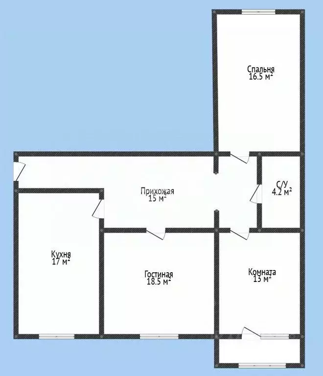 3-к кв. Дагестан, Каспийск ул. Амет-хан Султана, 26 (93.0 м) - Фото 2