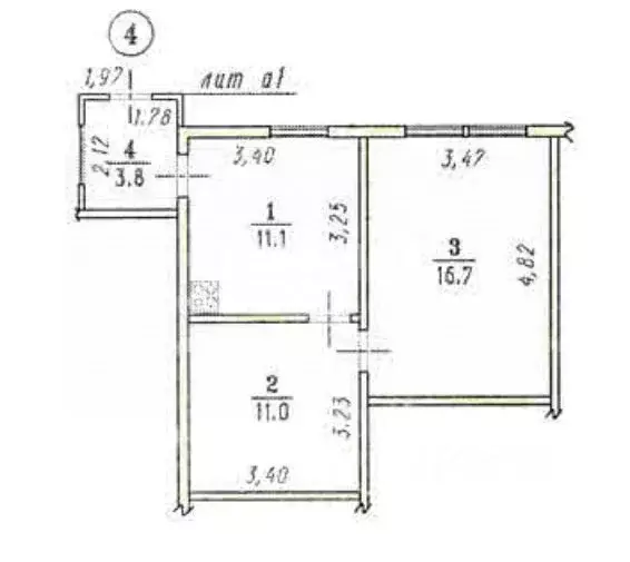 2-к кв. Омская область, Омск Булатово мкр, ул. Осипова, 25 (42.6 м) - Фото 2