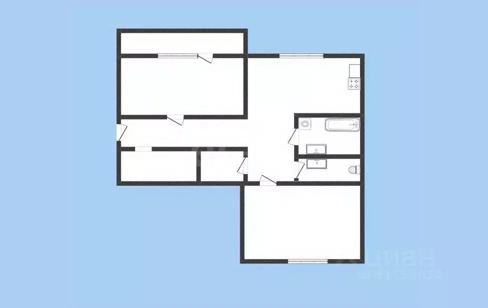 2-к кв. Иркутская область, Ангарск 32-й мкр, 5 (73.1 м) - Фото 2