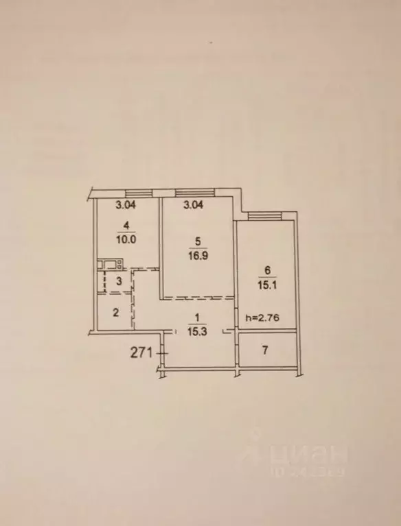 2-к кв. Московская область, Люберцы городской округ, Красково пгт ул. ... - Фото 2