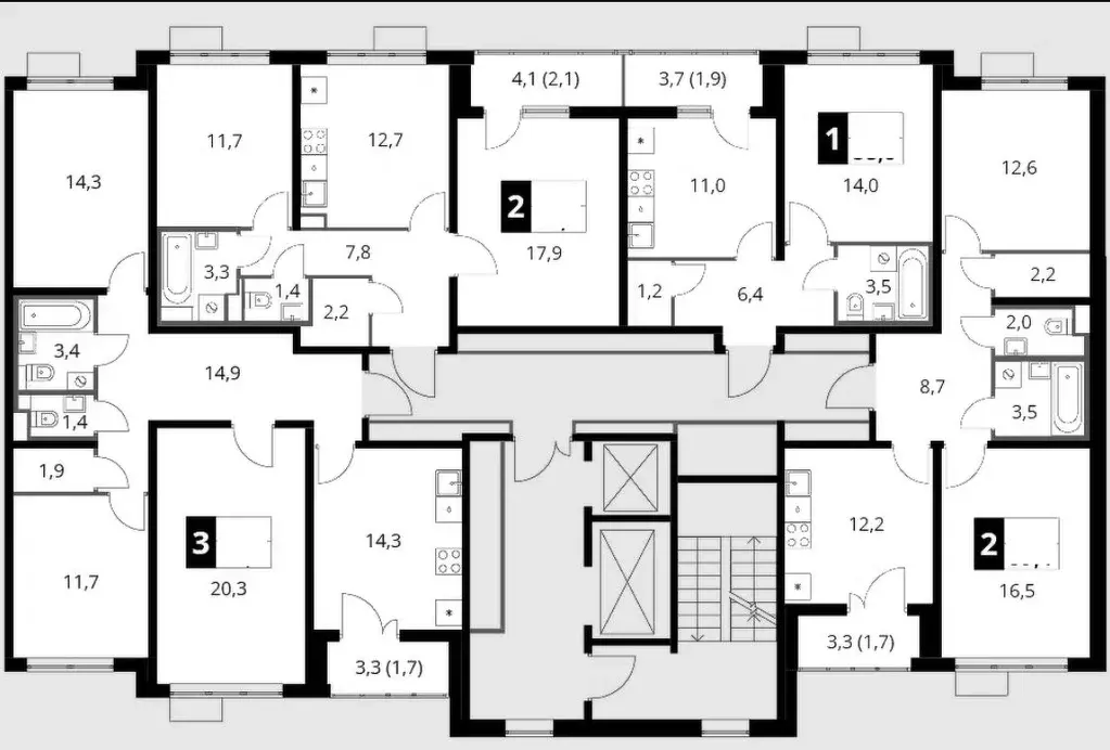 3-к кв. Московская область, Ленинский городской округ, пос. Битца ... - Фото 2