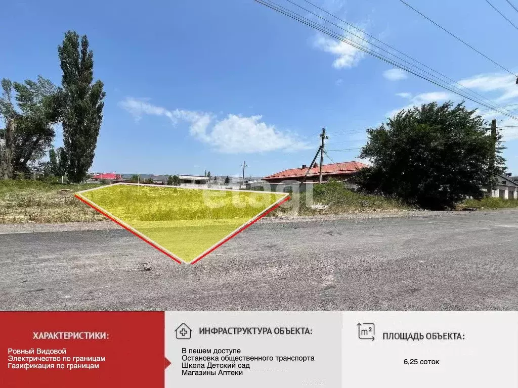 Участок в Крым, Симферопольский район, Добровское с/пос, с. Заречное ... - Фото 1