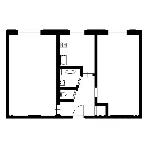 2-к кв. Севастополь просп. Октябрьской Революции, 33 (59.0 м) - Фото 2