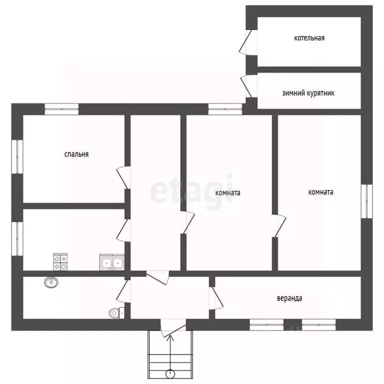 Дом в Забайкальский край, Читинский район, с. Новая Кука Центральная ... - Фото 2