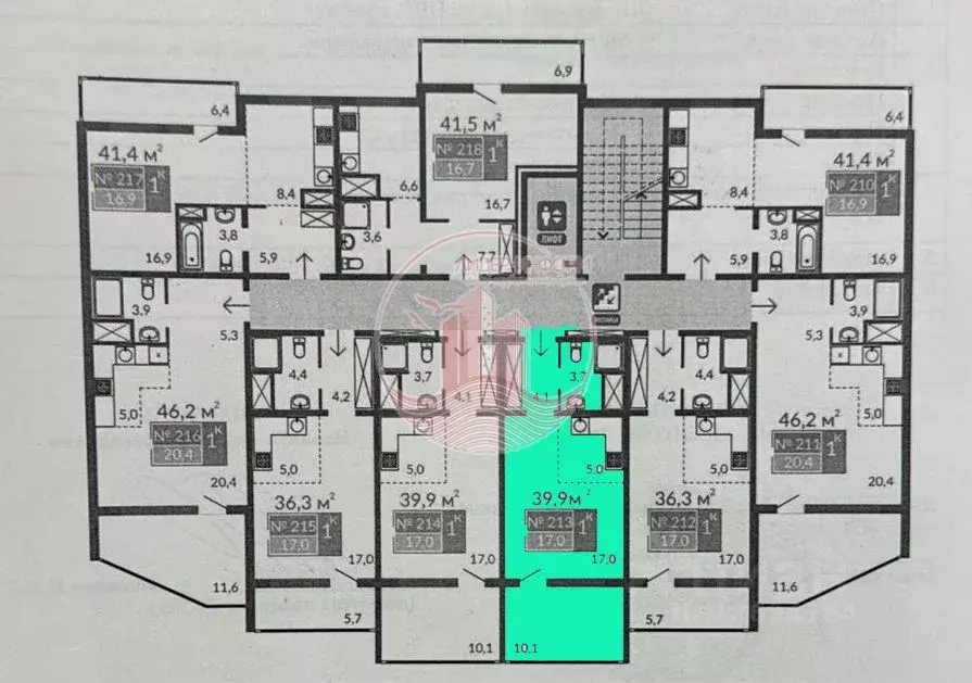 Студия Крым, Евпатория ул. Симферопольская, 2Х (39.7 м) - Фото 1