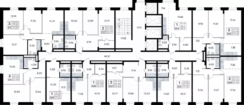 2-к кв. Приморский край, Владивосток ул. Тухачевского, 80 (59.64 м) - Фото 2