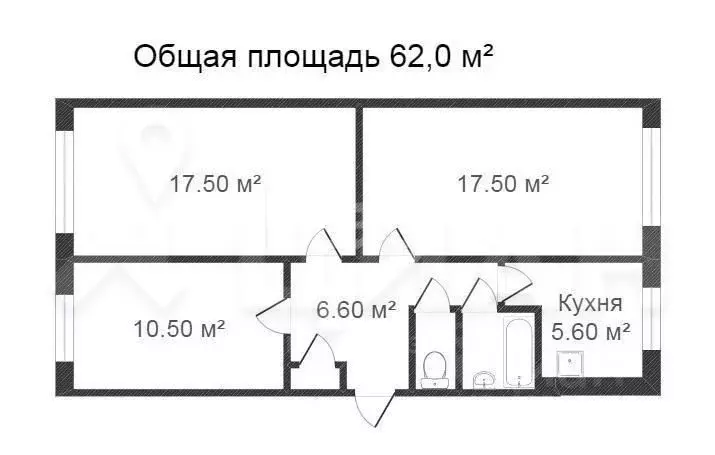 3-к кв. Иркутская область, Усть-Илимск ул. Наймушина, 8 (64.0 м) - Фото 0