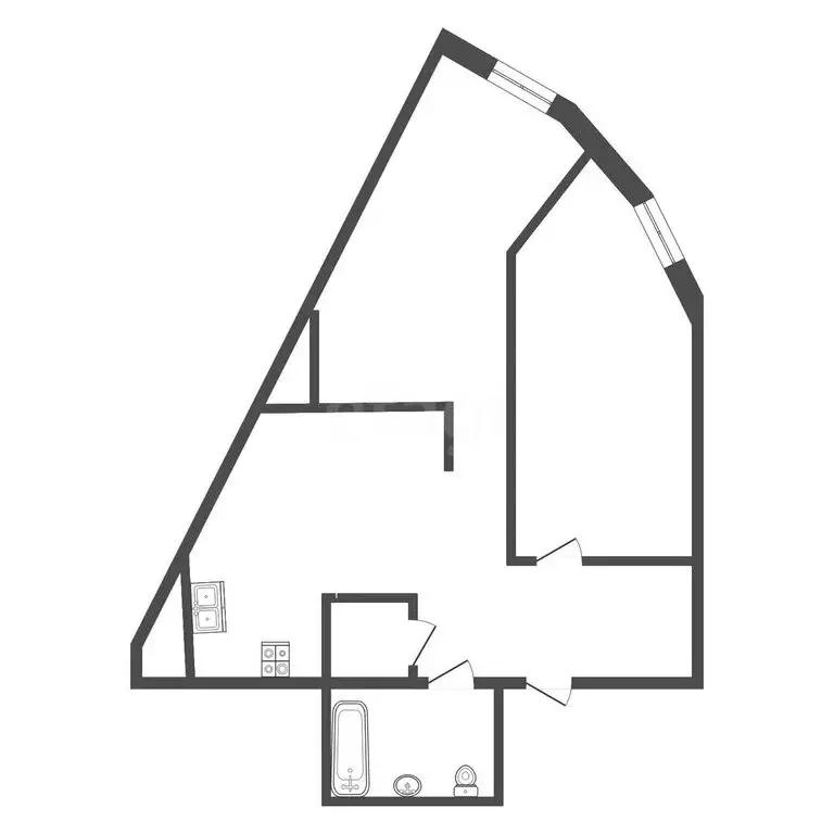 2-комнатная квартира: Ялта, улица Блюхера, 19 (85 м) - Фото 1