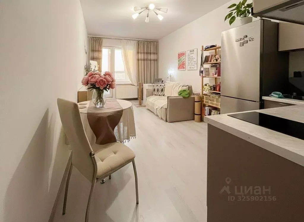 Студия Санкт-Петербург ул. Бориса Шмелева, 7 (24.2 м) - Фото 1