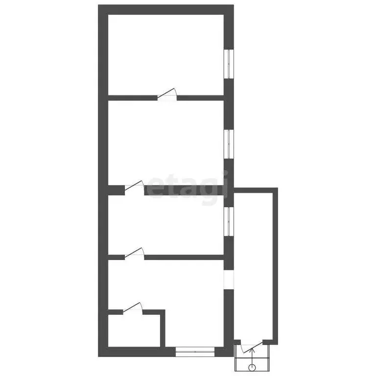 3-комнатная квартира: Батайск, Литейный переулок, 10 (60 м) - Фото 0