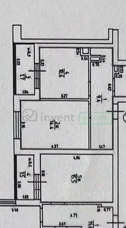 1-к кв. Калининградская область, Калининград ул. Миргородская, 2 (42.0 ... - Фото 2