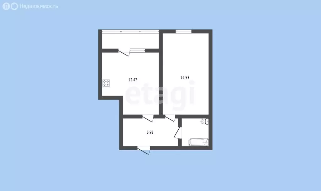 1-комнатная квартира: Черкесск, Новая улица, 11 (39.9 м) - Фото 1
