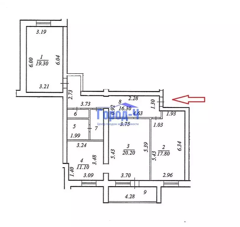 3-комнатная квартира: Чебоксары, проспект Тракторостроителей, 8А (98 ... - Фото 1