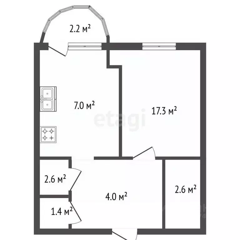 1-к кв. Санкт-Петербург 5-й Предпортовый проезд, 10К2 (35.8 м) - Фото 2