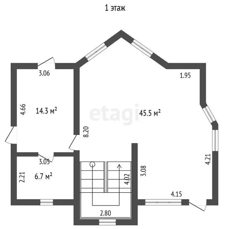 Дом в село Андреевка, Новая улица (150.3 м) - Фото 1