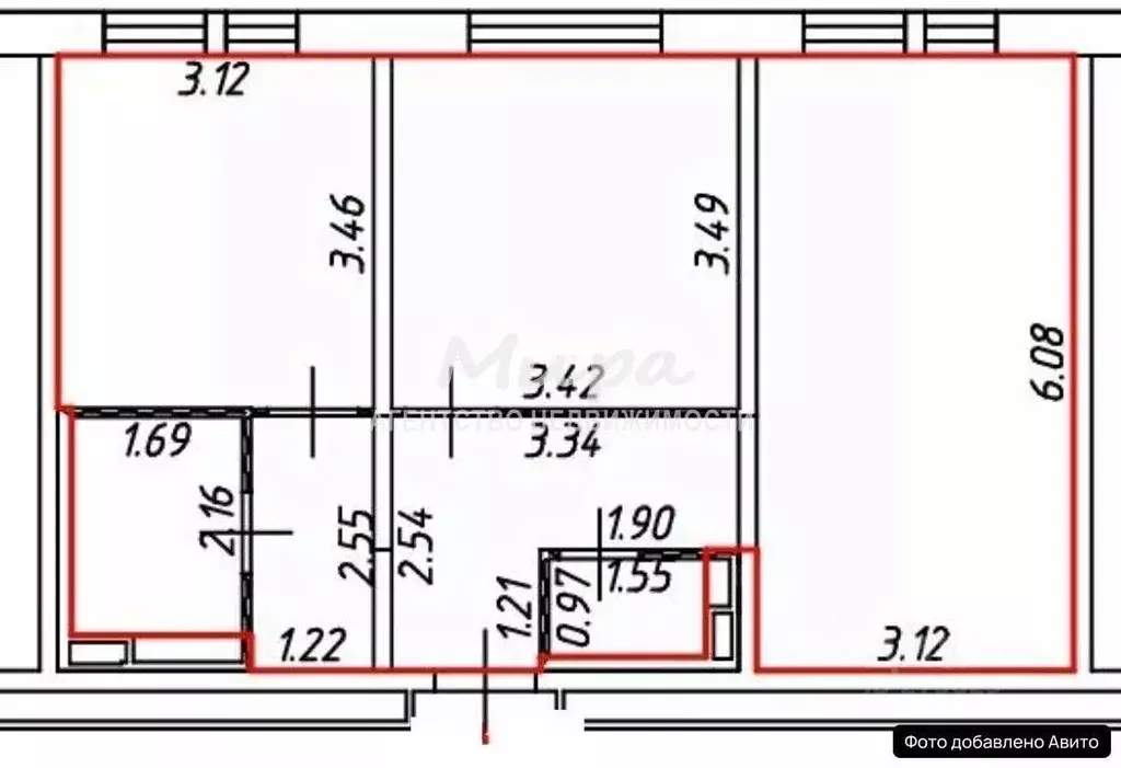 2-к кв. Московская область, Котельники Парковый мкр, 1к5 (57.0 м) - Фото 2