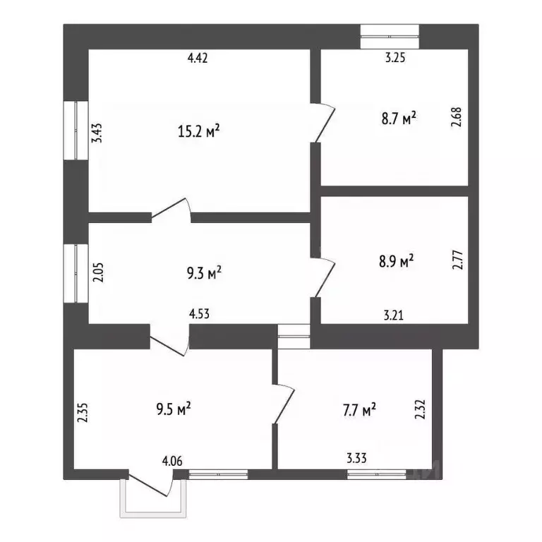 Дом в Крым, Сакский район, с. Митяево ул. Октябрьская (59 м) - Фото 2