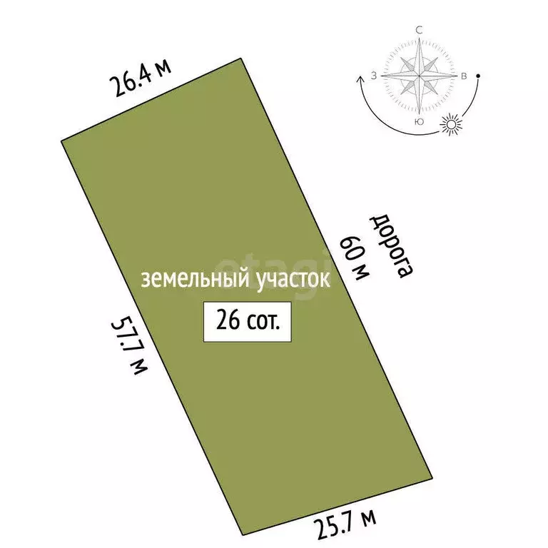 Участок в Карачино, Молодёжная улица (15 м) - Фото 0