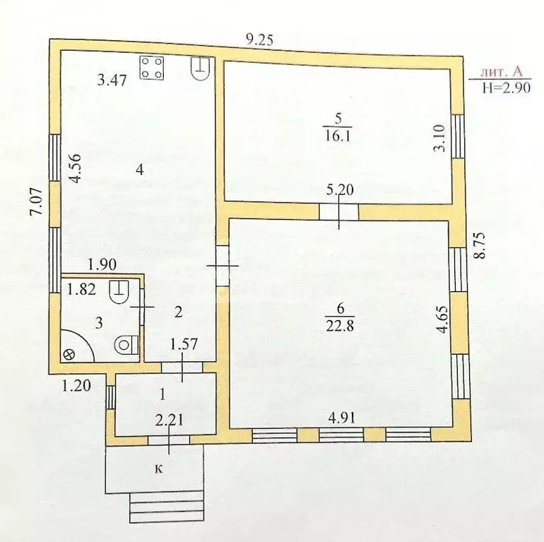 дом в пензенская область, пенза красноярская ул, 43 (70 м) - Фото 1