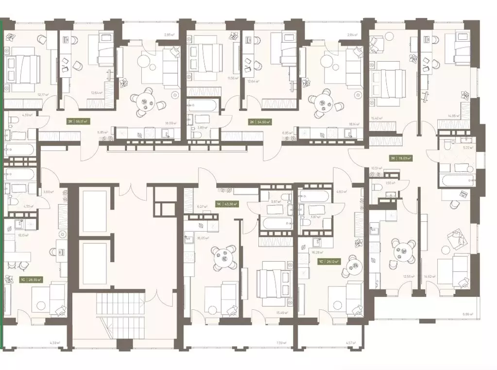 1-к кв. Кемеровская область, Кемерово Московский просп., 23А (43.38 м) - Фото 2
