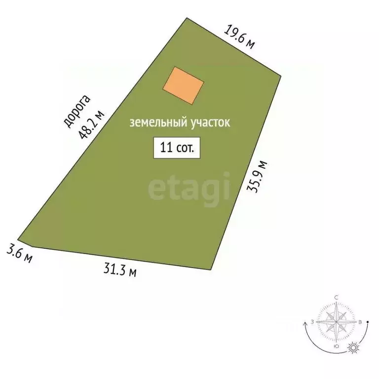 Участок в Севастополь Парус СТ,  (11.0 сот.) - Фото 2