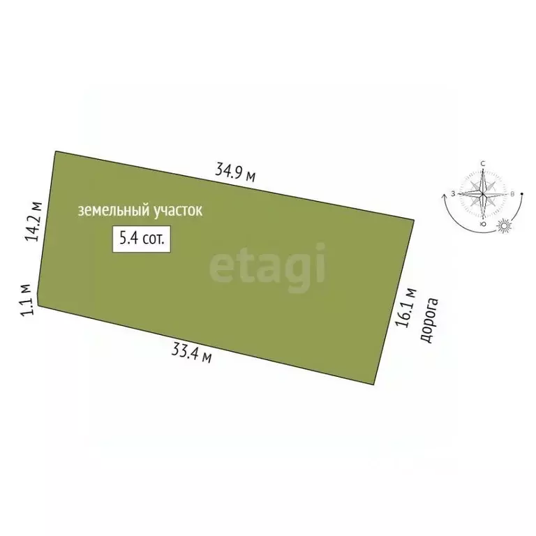 Участок в Севастополь Гавань садовое товарищество, 121А (5.42 сот.) - Фото 1