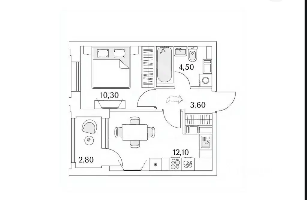 1-к кв. Санкт-Петербург Планерная ул., 99 (31.9 м) - Фото 2
