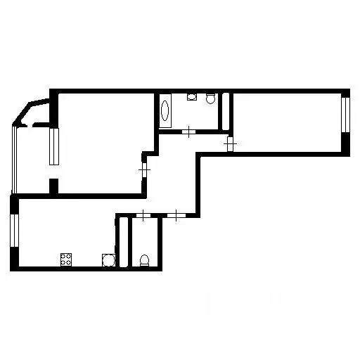 2-к кв. Москва Большая Очаковская ул., 44к1 (58.8 м) - Фото 2