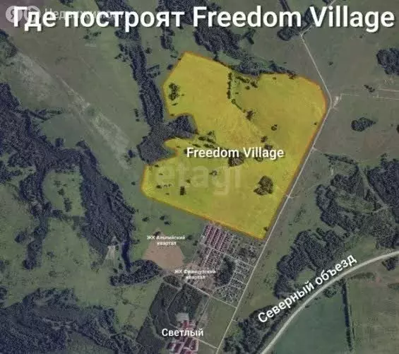 Участок в посёлок Октябрьский, квартал Южный (8 м) - Фото 1