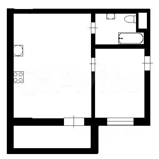 1-к. квартира, 40 м, 11/12 эт. - Фото 0