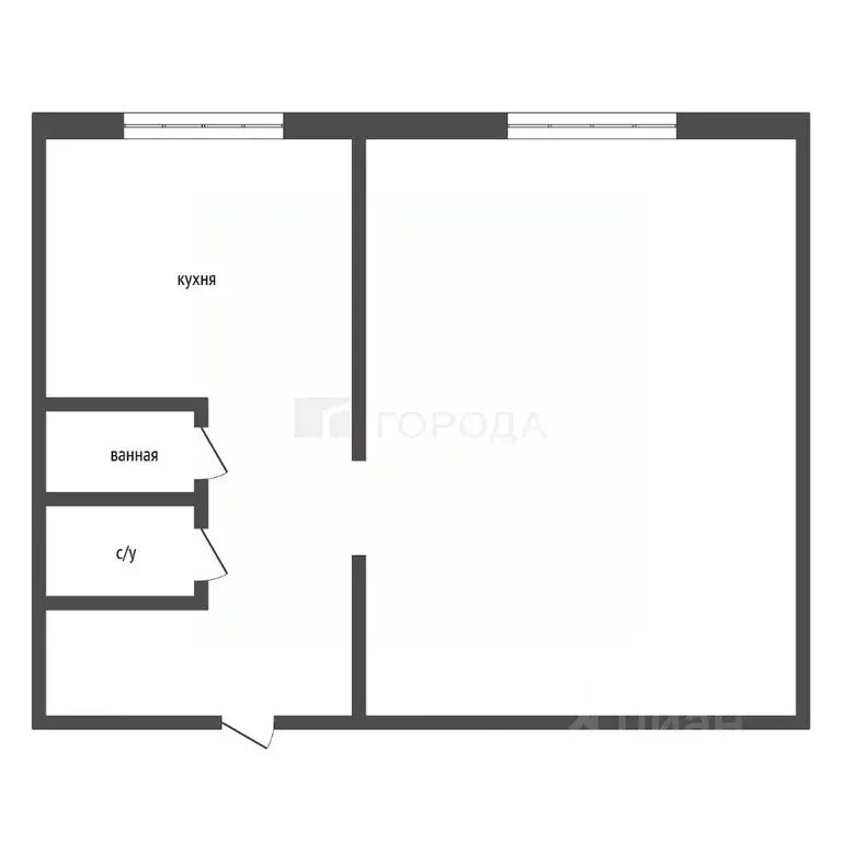 1-к кв. Кемеровская область, Новокузнецк просп. Строителей, 79 (33.7 ... - Фото 1