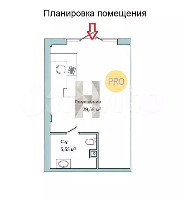 Продам помещение свободного назначения, 35 м - Фото 0