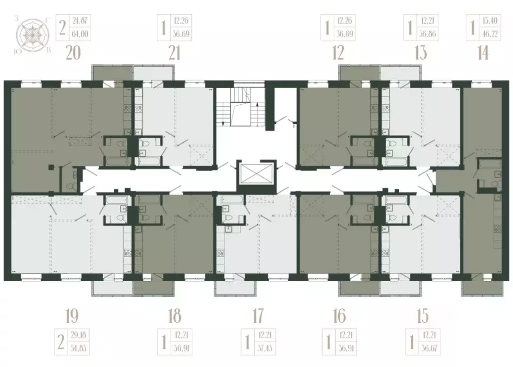 2-к кв. Иркутская область, Иркутский муниципальный округ, с. Мамоны ... - Фото 2