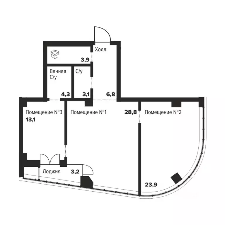 2-к кв. Челябинская область, Челябинск ул. Труда, 157А (84.3 м) - Фото 0