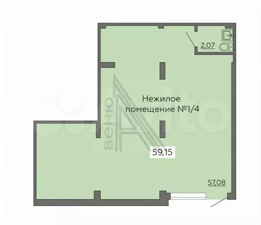 Сдам помещение свободного назначения, 59.15 м - Фото 0