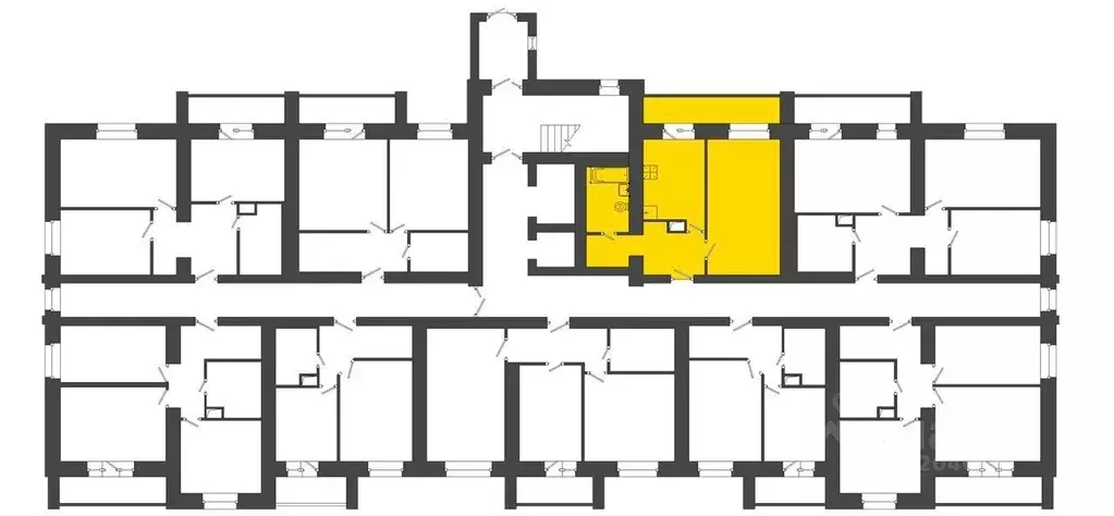 1-к кв. Брянская область, Клинцы ул. Ворошилова, 35Т (46.0 м) - Фото 1