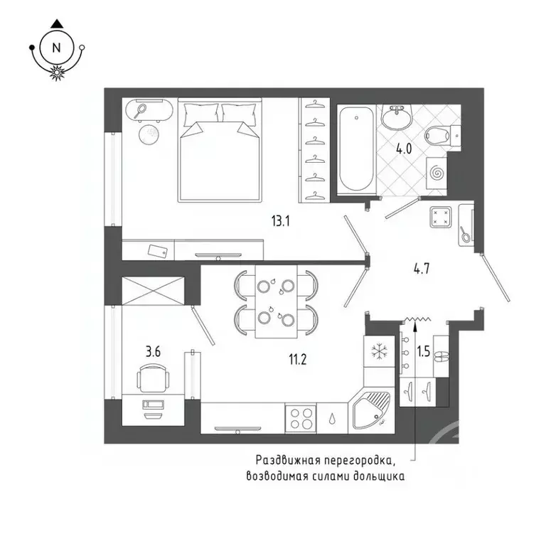 1-к кв. Санкт-Петербург бул. Измайловский, 9 (36.2 м) - Фото 1