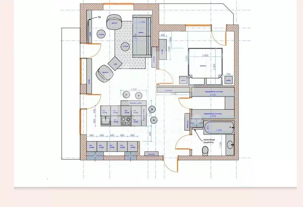 2-к кв. Калининградская область, Светлогорск ул. Ленина, 17 (66.0 м) - Фото 1