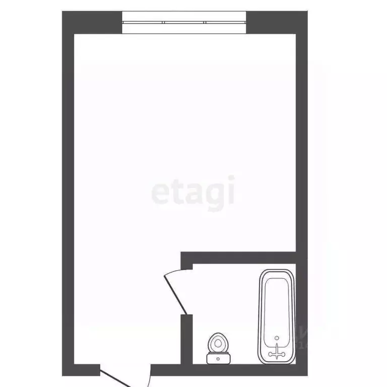 Студия Кемеровская область, Юрга Московская ул., 37 (13.0 м) - Фото 2