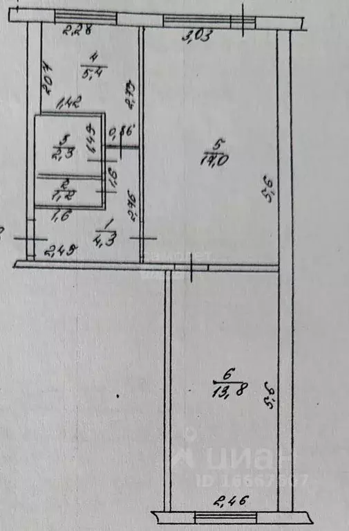 2-к кв. Оренбургская область, Оренбург Карагандинская ул., 100 (44.0 ... - Фото 2