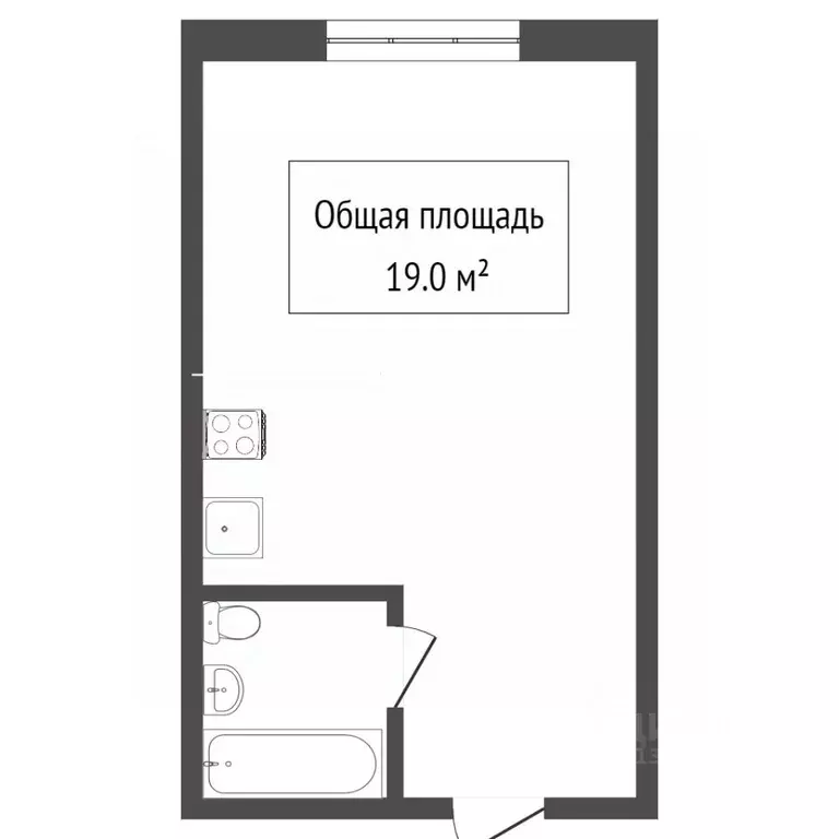 Студия Томская область, Томск Черемошники мкр, пер. Кузнецкий, 5 (18.7 ... - Фото 2
